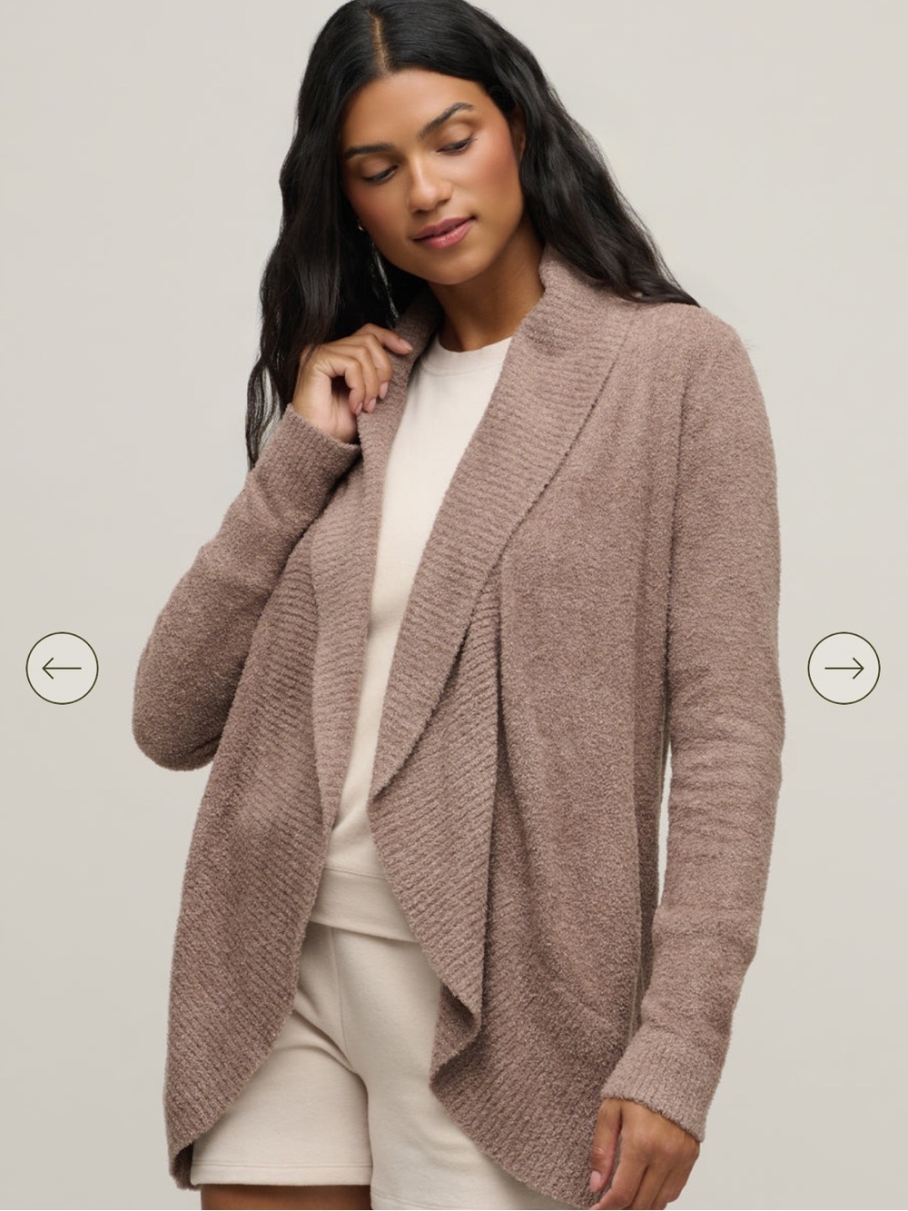 Never worn- Barefoot Dreams CozyChic Lite® Circle Cardi